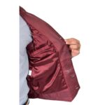 Premium Burgundy Leather Vest - Classic Tailored Style - RUGGAN