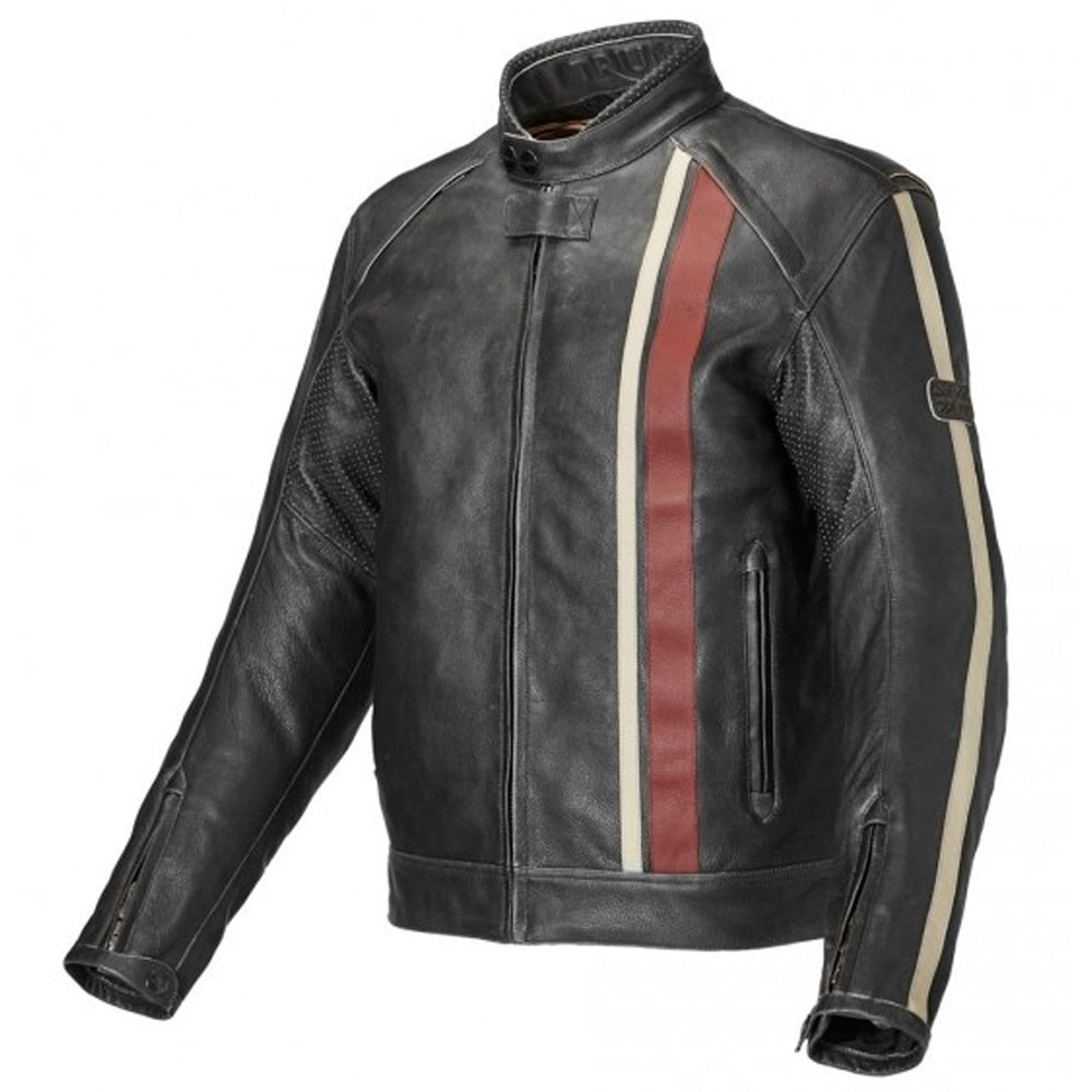 Premium Vintage Racing Leather Motorcycle Jacket - RUGGAN