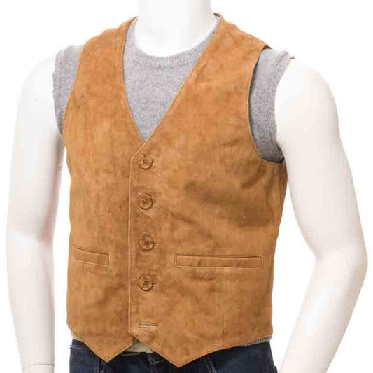 Premium Suede Leather Vest - Timeless Style Meets Modern Comfort - RUGGAN