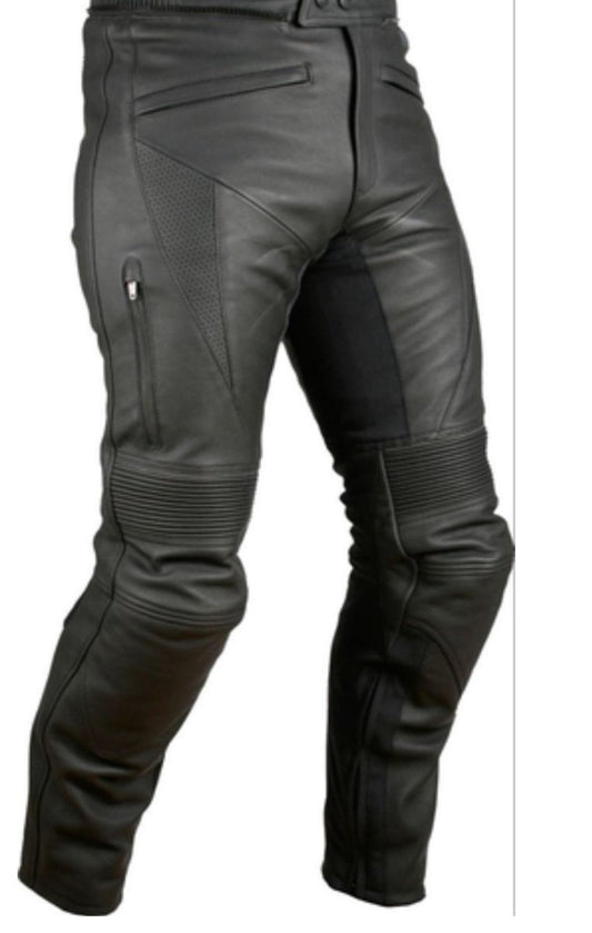 Professional Motorcycle Leather Pants - Premium Riding Gear - RUGGAN